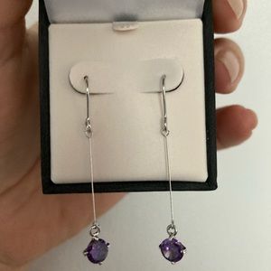 Very nice and gentle earrings,amethyst